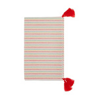 Table Runner, Striped, Red