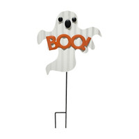 Boo' Halloween Ghost Yard Metal Stake