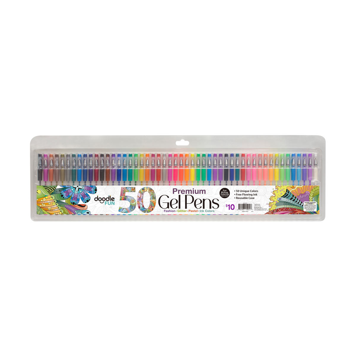 Doodle Fun Premium Gel Pens, 50 Count