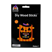 Happy Halloween DIY Wood Sticks