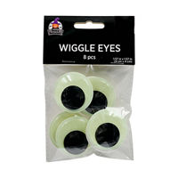Happy Halloween Wiggle Eyes, Large, 8 pc