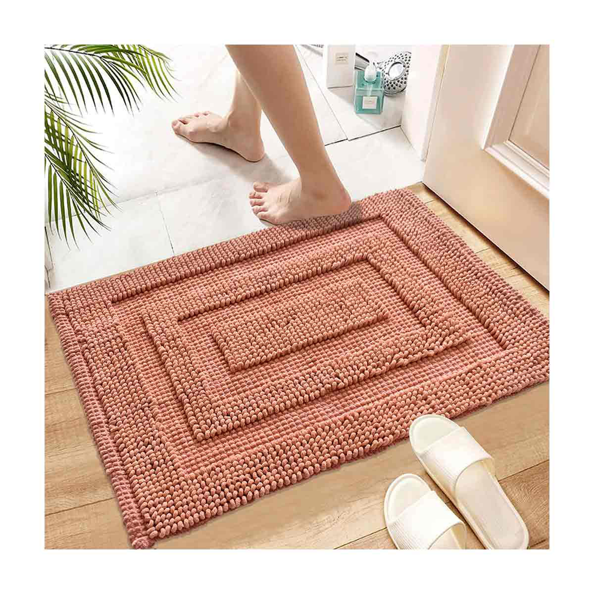 Signature Chenille Bath Rug, Clay
