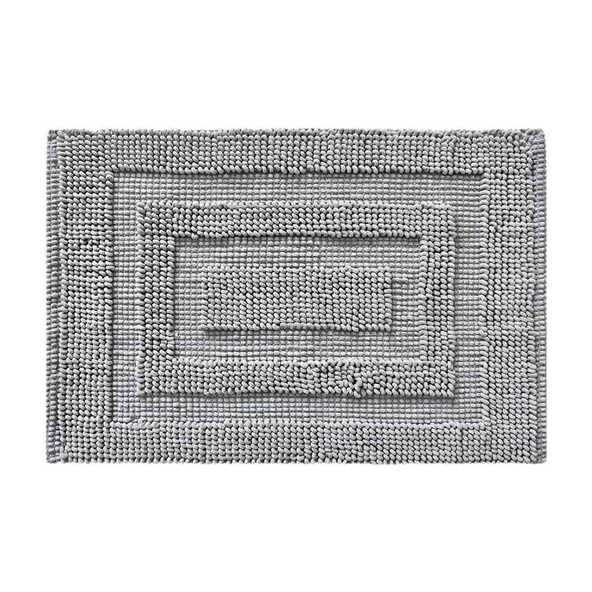 Signature Chenille Bath Rug, Gray