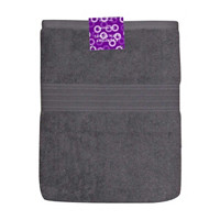 Cotton Bath Towel, Gray, 30 in x 52
