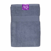Luxury Oversize Cotton Bath Towel, Blue, 32 in x 64 in