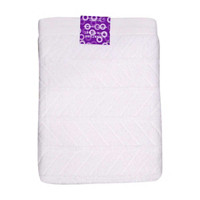 Signature Cotton Chevron Bath Towel, White, 30 in x 52 in