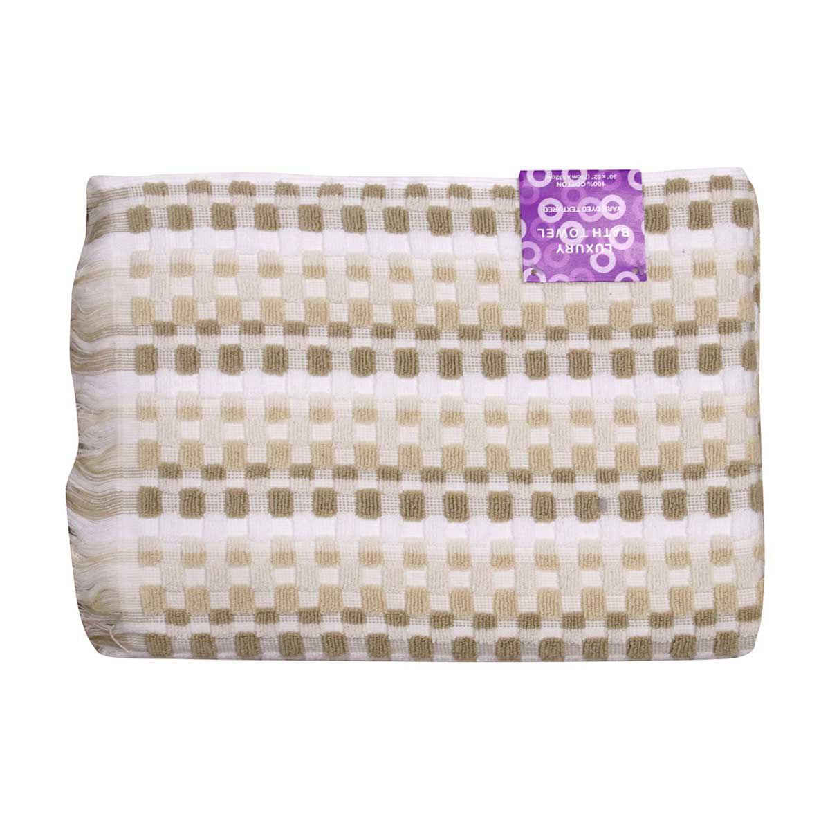 Luxury Cotton Bath Towel, Ivory, 30 in x 52 in