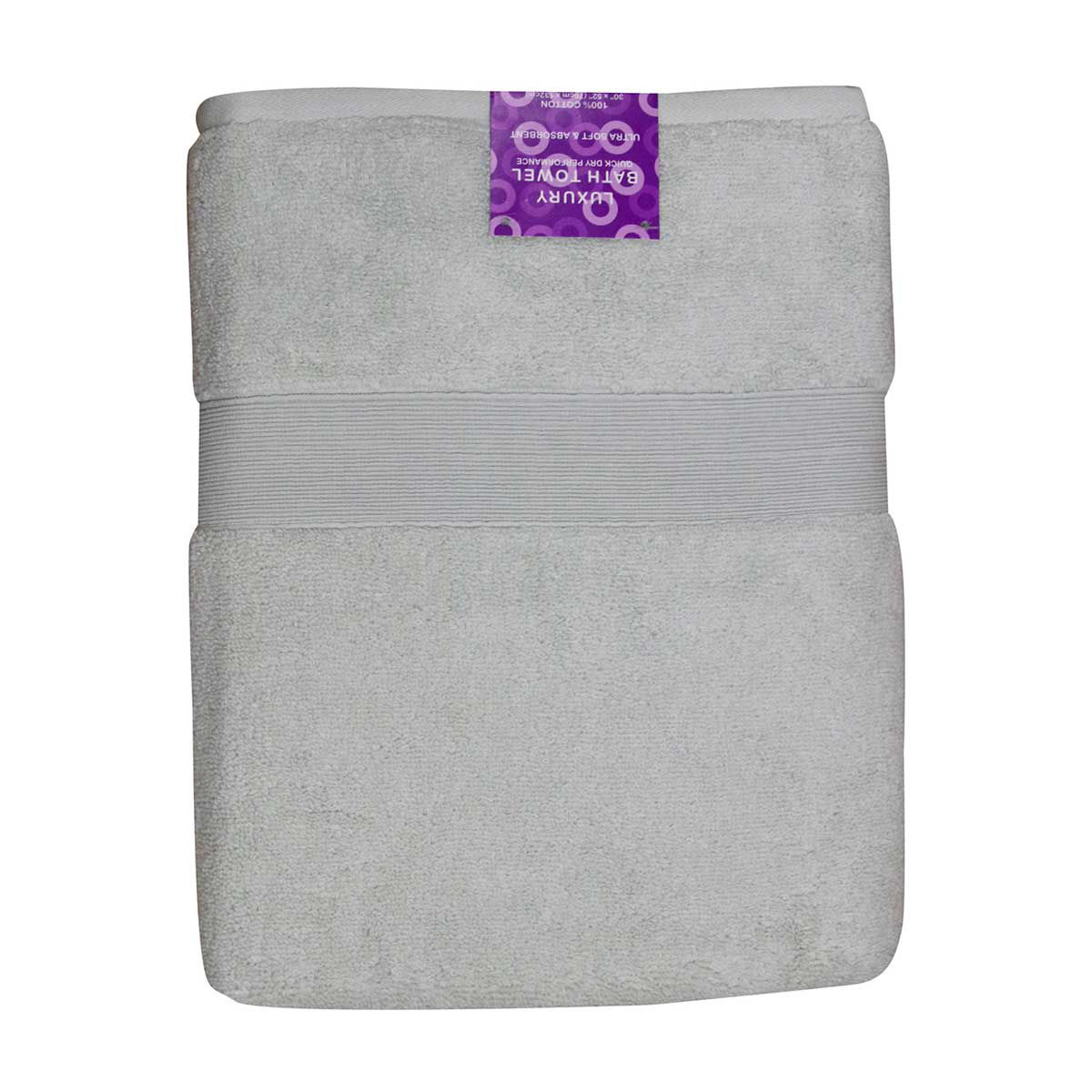 Luxury Cotton Bath Towel, Green, 30 in x 52 in