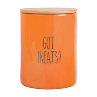 Halloween Canister with Wooden Lid