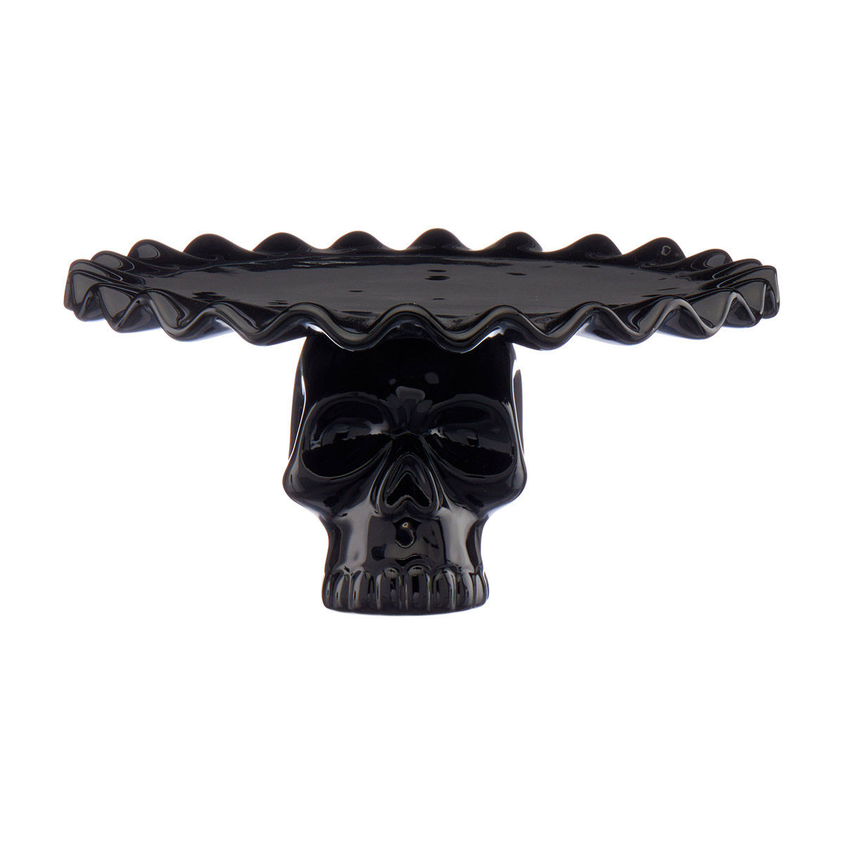 Skull Cake Stand, Black