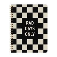 'Rad Days Only' Spiral Journal, 6 in x 8 in