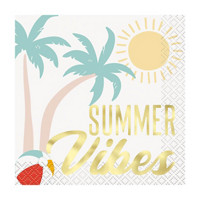 Poolside Summer 'Summer Vibes' Cocktail Napkins, 16 ct