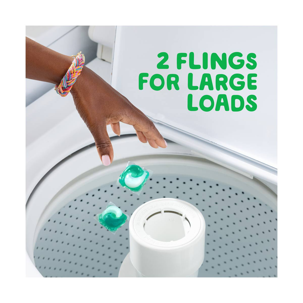 Gain flings + Ultra Oxi 3-in-1 HE Compatible Laundry Detergent Pacs - Waterfall Delight Scent, 14 ct