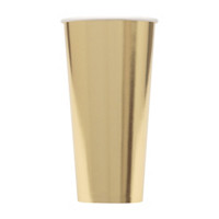 Gold Paper Cups, 20 oz, 6 ct