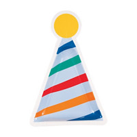Birthday Mayhem Party Hat Shaped Party Plates, 8.25 in, 8 ct