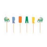 Partying Dinosaurs Pick Birthday Candles, 6 ct