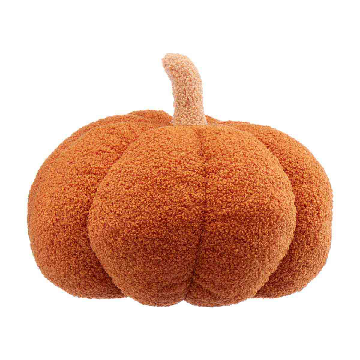 Sherpa Pumpkin Shape Throw Pillow