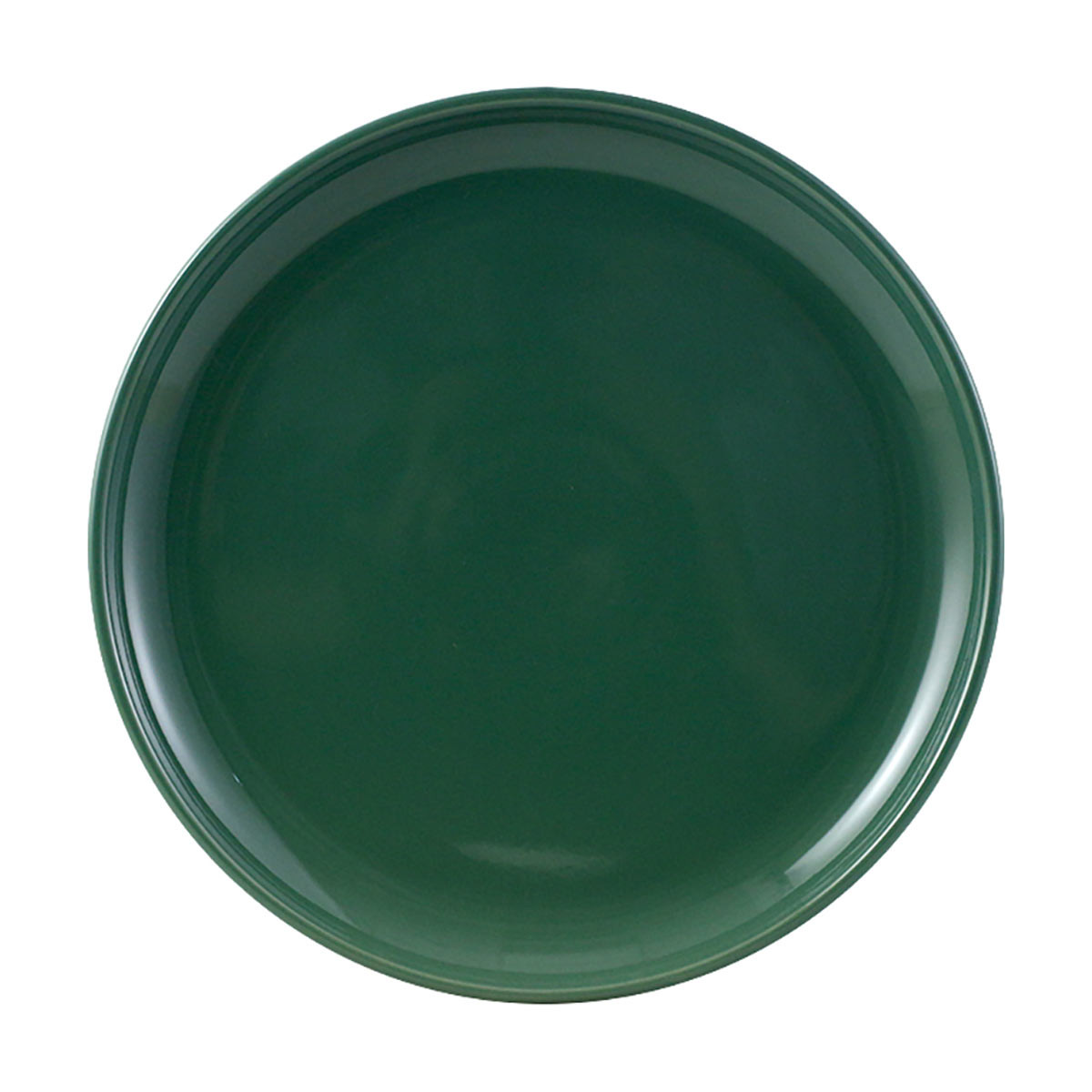 C.A.C. RFR-21, 12-Inch Stoneware Dark Green Plate, DZ