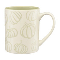 Ceramic Pumpkin Printed Coffee Mug, 16 oz