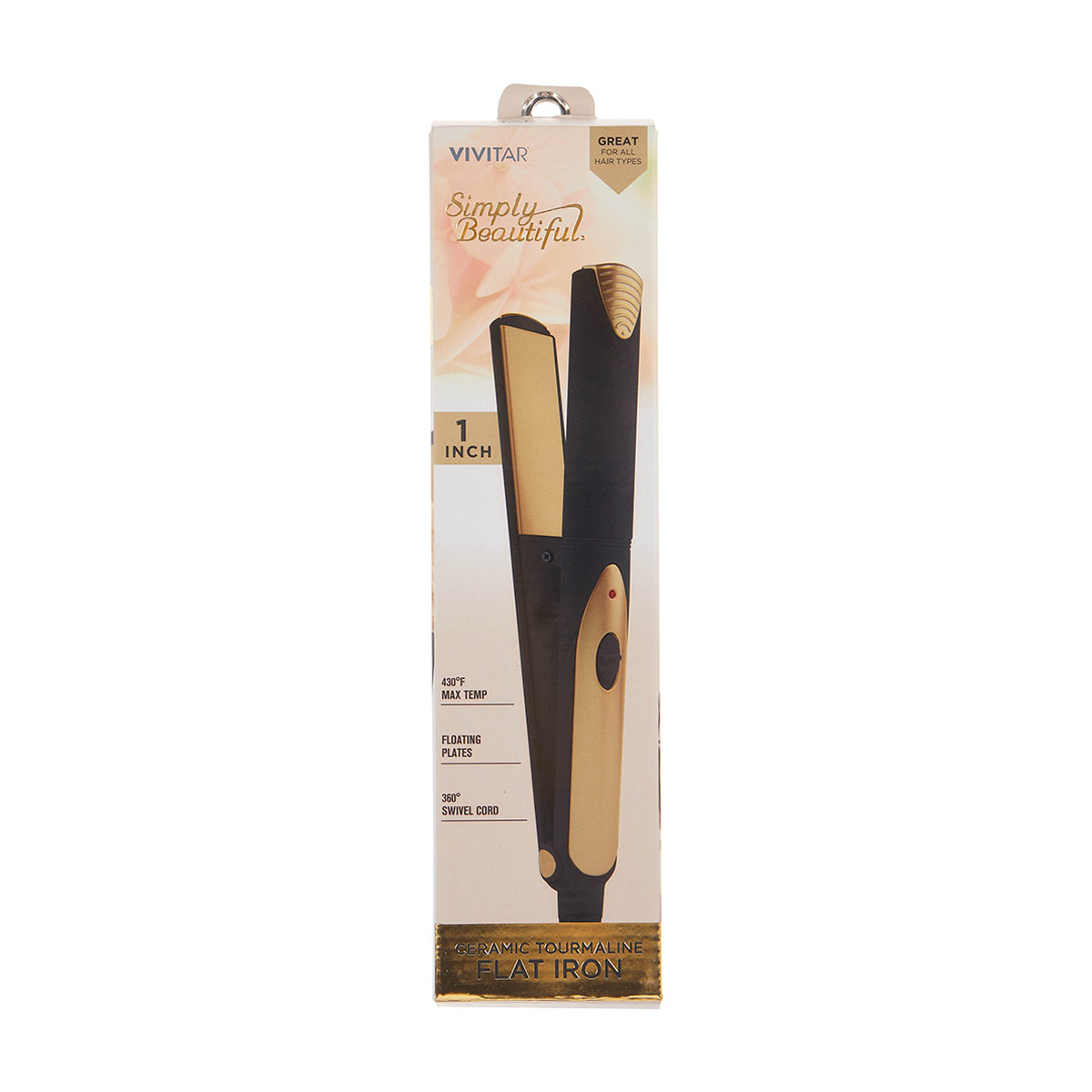 Vivitar PG 8113 Ceramic Tourmaline Flat Iron Gold