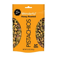 Wonderful No Shells Honey Roasted Pistachios, 5.5 oz 
