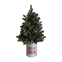 Pre-Lit Topiary Potted Tree, 30 in