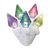 LED Iridescent Multi-Color Jewel Lights, 50 Count