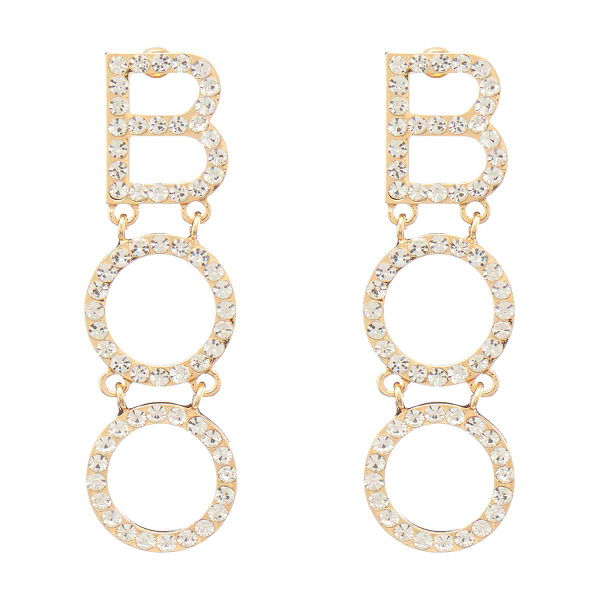 Boo Crystal Drop Earring