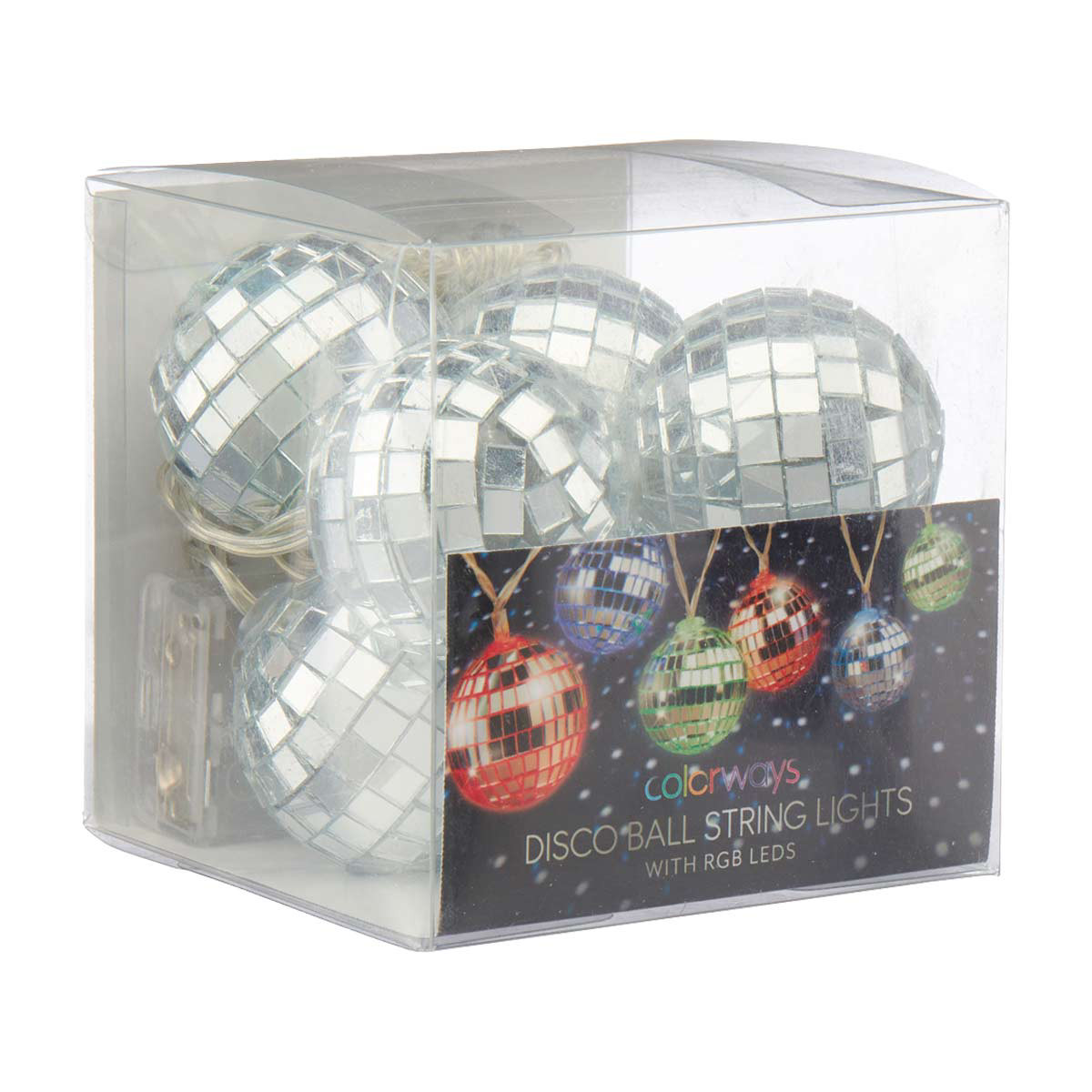 Colorways Disco Ball LED String Lights