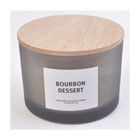 Bourbon Dessert Wood Wick Scented Candle, 14 oz