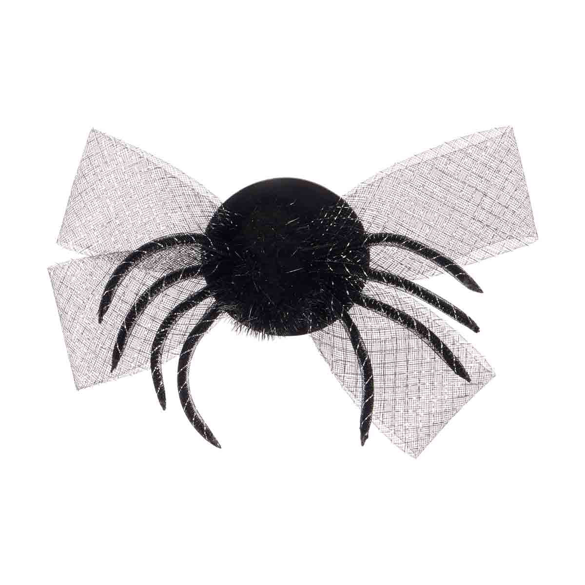 Decorative Black & White Novelty Spider