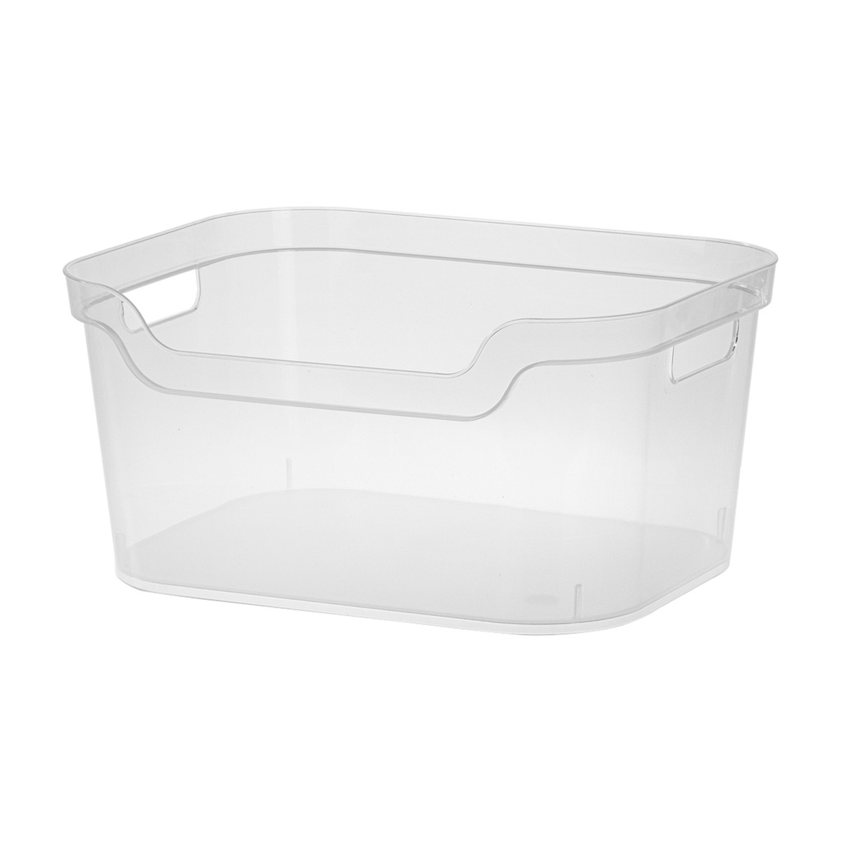 Sterilite Open Plastic Bin, Clear, Large