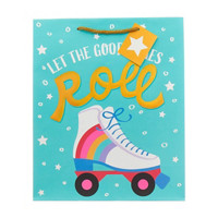 'Let The Good Times Roll' Embellished Gift Bag with Tag, Large