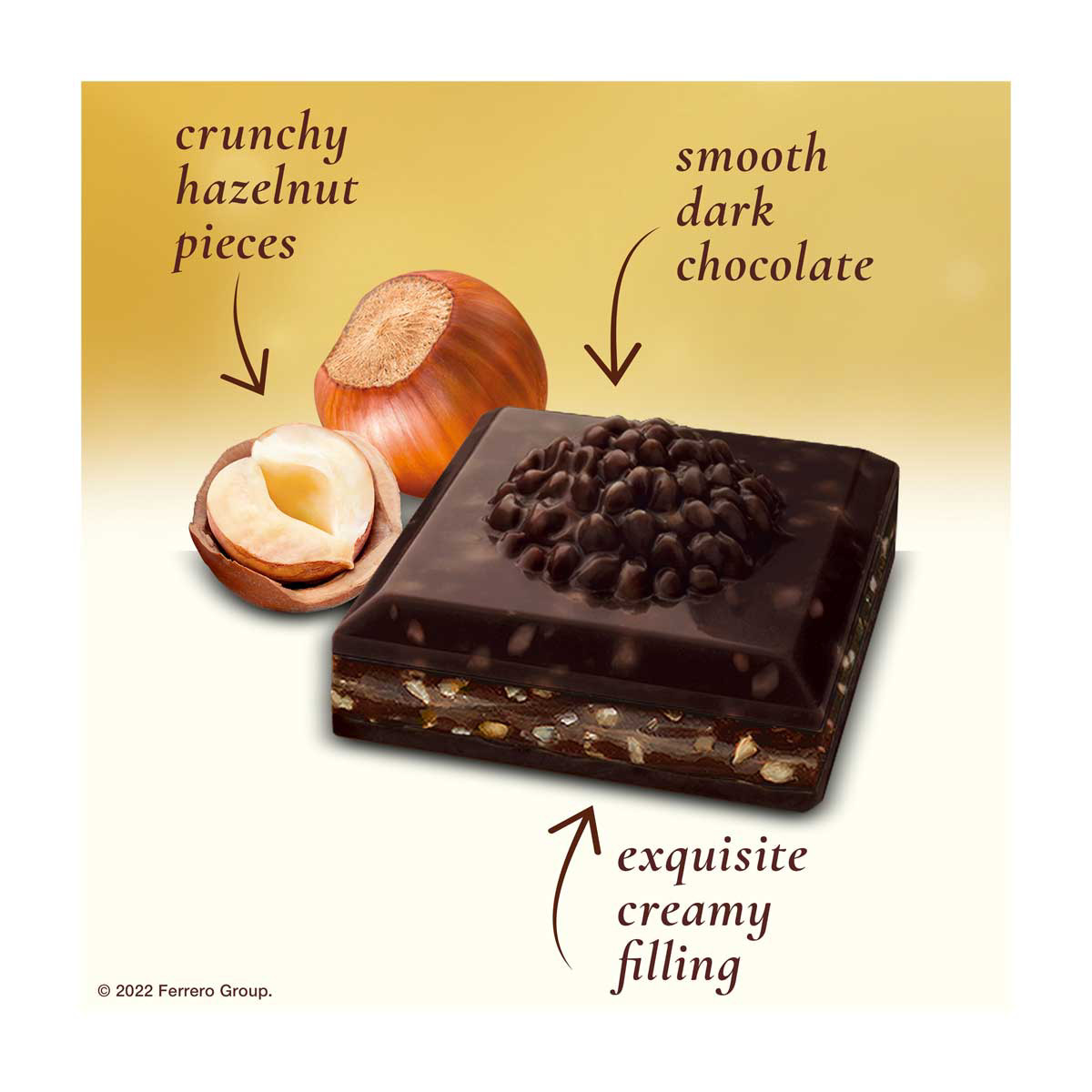 Ferrero Rocher Dark Chocolate Bar, 3.1 oz