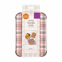 Perfect Harvest Foil Treat Bins & Lids, 24 pc