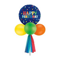 321 Party! Peppy Birthday Balloon Yard Sign Kit