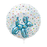 321 Party! Balloon Dog Birthday Double Stuffed Sphere