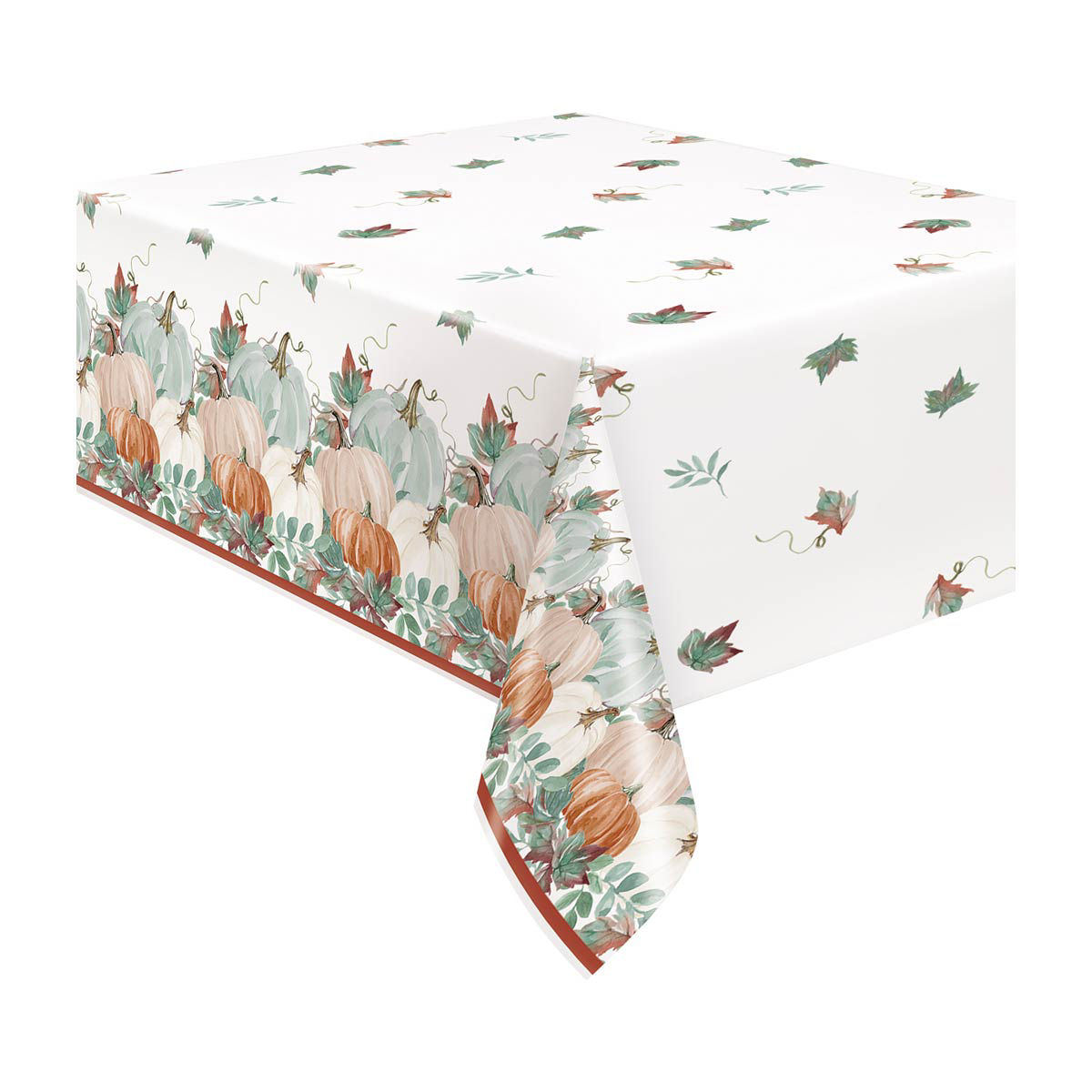 Plastic Thankful Fall Tablecloth, 84 in x 54 in