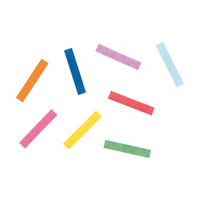 Colorful Rectangular Tissue Paper Confetti, 1 oz