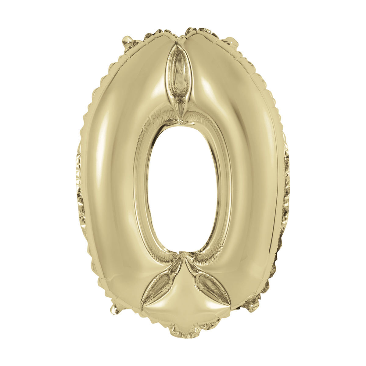 Foil Gold Number 0 Balloon, 14 in