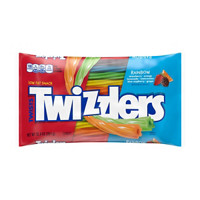 Twizzlers Twists Rainbow Low Fat Chewy Candy Bag, 12.4 oz
