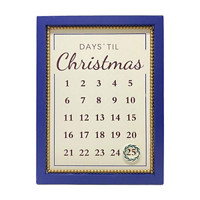 Christmas Wooden Countdown Calendar Wall Decoration