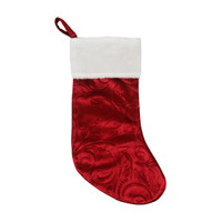 Christmas Embossed Stocking, 16.5 x in 7 in