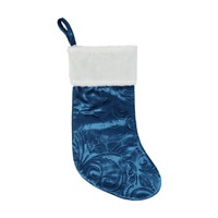 Christmas Embossed Stocking, 16.5 x in 7 in