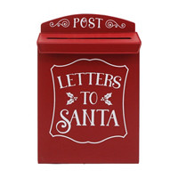 'Letters To Santa' Metal Mailbox Decoration