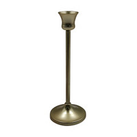 Gold Taper Metal Candle Holder, Small