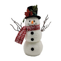 Sherpa Snowman Christmas Decoration