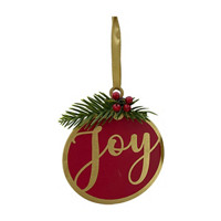 Word Sign Wooden Christmas Ornament