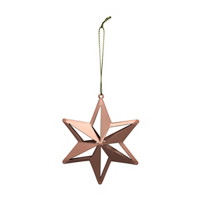 Christmas Tree Hexagonal Star Ornament