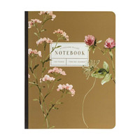 Soft Flora Composition Notebook, 6 in x 8